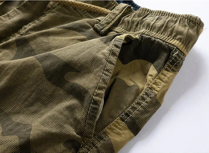 New Summer Men Cotton Cargo Camouflage Shorts Men Clothing Casual Breeche Bermuda Beach Jogger Shorts Male Hot Dropshipping