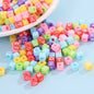 Hot! 100Pcs/Lot 6mm Mixed Many Kinds Acrylic Cube Square Number&Alphabet Letter Beads for Bracelet Necklace Jewelry Making DIY