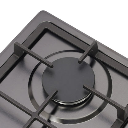 2-Burner Stainless Steel Gas Hob 3KW+1.75KW Portable Gas Stove Countertop/Flush Mounted 51*31*10cm