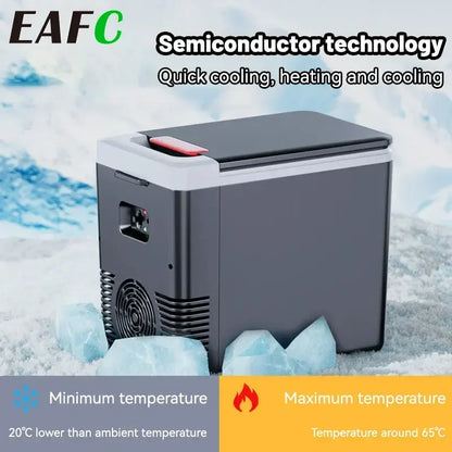 3-in-1 10L Portable Fridge12V/220V Car Home Mini Refrigerator Compact Cooler Warmer for Travel, Office, Dorm