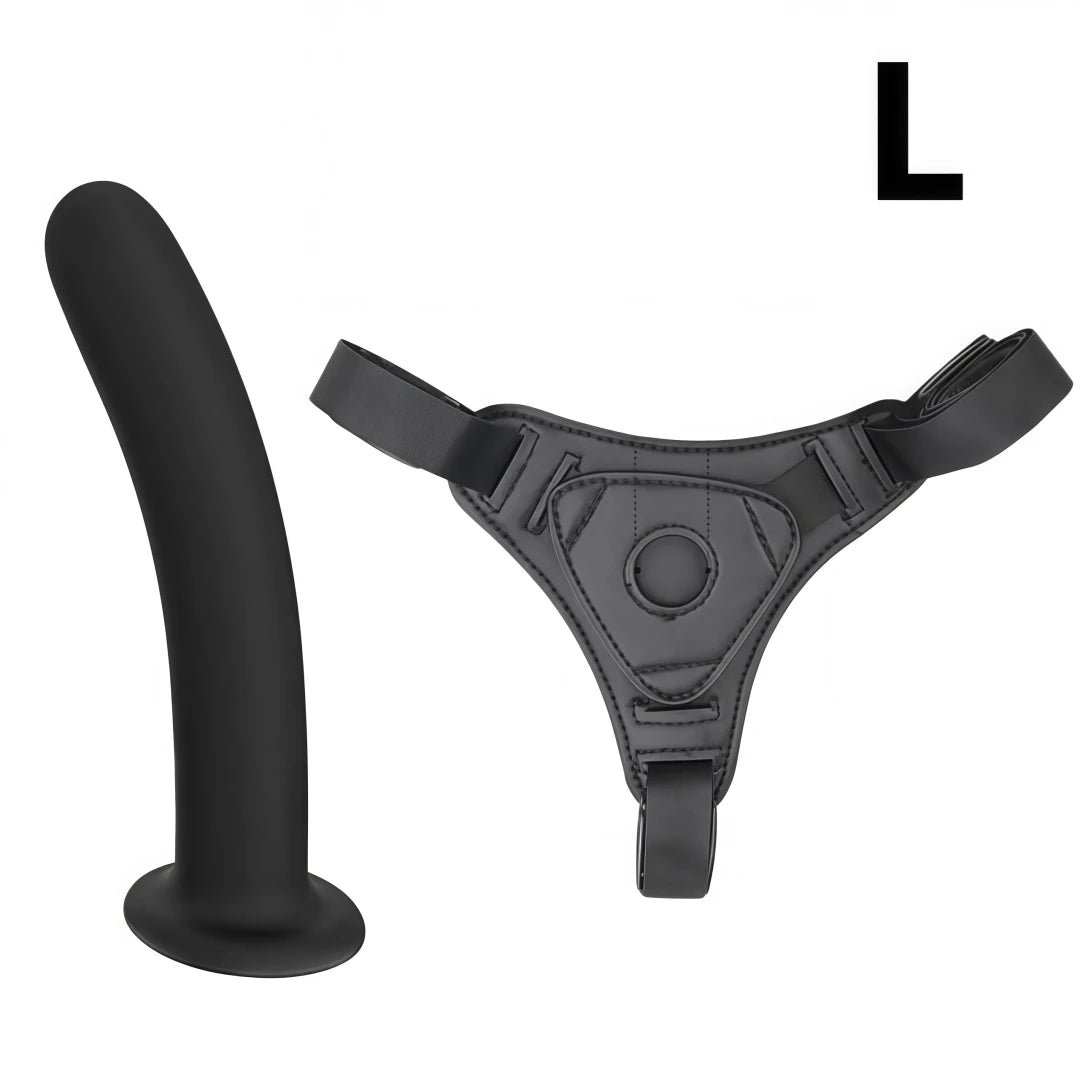 Adjustable PU Leather Strap On Harness Set Wearable Panties Pegging BDSM Toy for Women Lesbian Couples Adult Erotic Accessory
