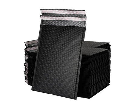 50/100 Pcs Black Bubble Packaging Envelope Mailing Envelopes Mailer Poly Envelope for Shipping Self Seal Bubble Bags Padding