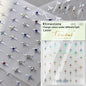 1PC 5D Korean Bronzing Nail Stickers Japanese Gold Silver Star Moon Luxury DIY Nail Art Decoration Decals Manicure Accessories