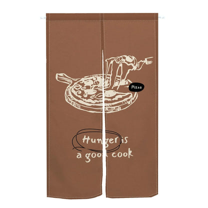 Custom Japanese Resturant Ramen Noren Curtain  Noodles Shop Kitchen Cloth Doorway Curtains Oil Smoke Proof Partition No Punching
