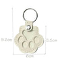 Pet Hair Commemorative Keychain Pu Leather Cat And Dog Fur Souvenir Keychain Dog Paw Pendant Pet Hair Storage Pendant Decoration