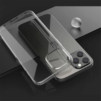 Ultra Thin Clear Silicone Case For iPhone 16 15 14 13 12 11 Pro Xs Max Mini XR X 7 8 6s Plus 6 SE 2020 2022 2016 5 5S Back Cover