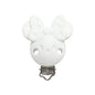 10pcs Silicone Cartoon Pacifier Clips Food Grade Silicone DIY Baby Teether Toy Necklace Pacifier Chain Dummy Clips