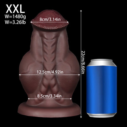 S-XXXL Thick Dildos Silicone Anal Plug Horse Knot Big Buttplug BDSM Sex Toys for Women Men Anal Dilation Plug with Suction Cup