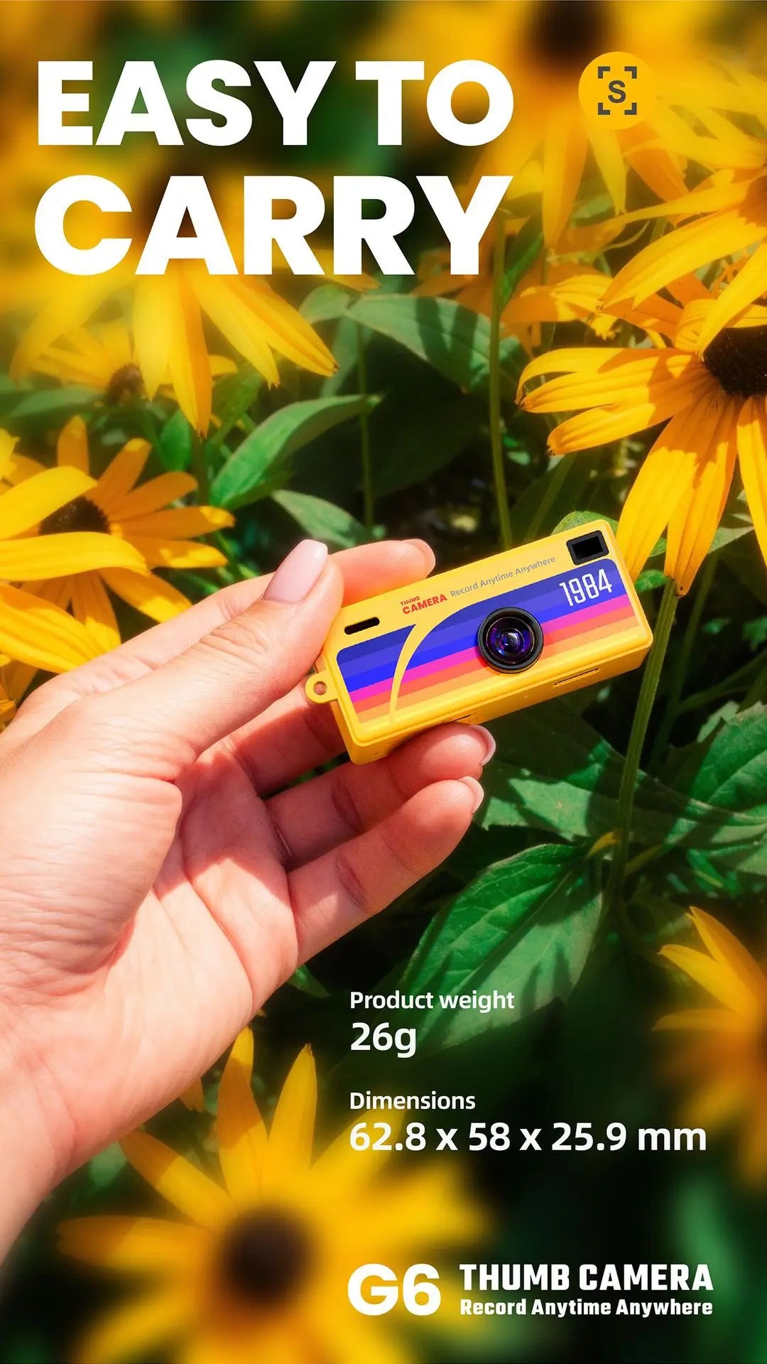 Mini Digital Camera 0.96 Inch Keychain Camera Retro Support Memory Card 1080P Very Small Camcorder Video Recorder with Flash