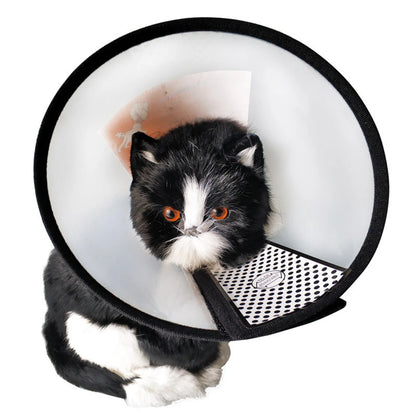 Soft Adjustable Pet Protective Cover Anti-Lick Anti-Bite Recovery Cone Collar Anti-Scratch Beauty Cover Wound Protection