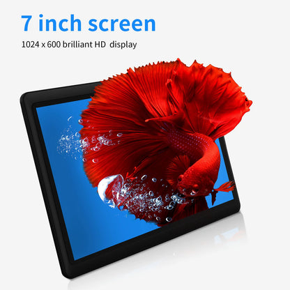 Pritom 7 Inch Tablet PC, Quad Core Android 13, 4GB(2+2GB Virtual) RAM 32GB ROM, WiFi, Dual Camera, USB C, with Leather Case