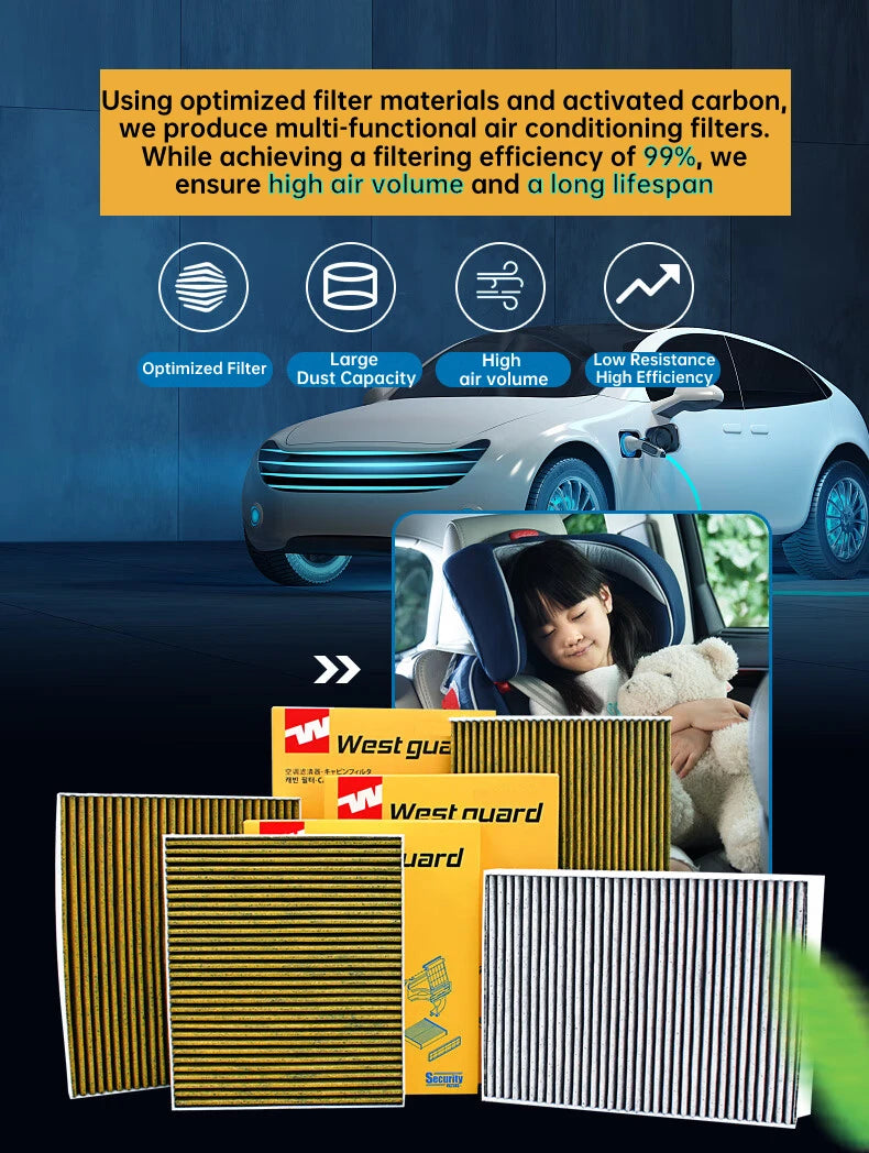 WESTGUARD Activated Carbon Air Cabin Filter For Leapmotor T03 2021- BNBMF178AA1 MK9210
