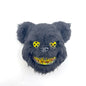 LED Bloody Rabbit Mask Glowing Killer Black Bear Mask Halloween Dance Party Cosplay Costume Props Assassinated Plush Rabbit Mask