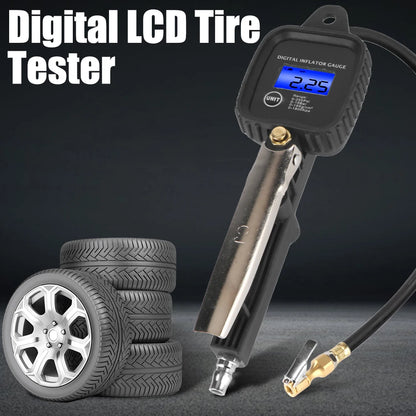Digital Display Tire Pressure Gauge Auto Accessories High-precision Monitoring Inflation Gun Universal Car Tire Manometro