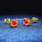 18K Plating Earrings S925 Sterling Silver D Color VVS1 Zircon Earring Stud for Women As Shinning As Diamond Wedding  Jewelry