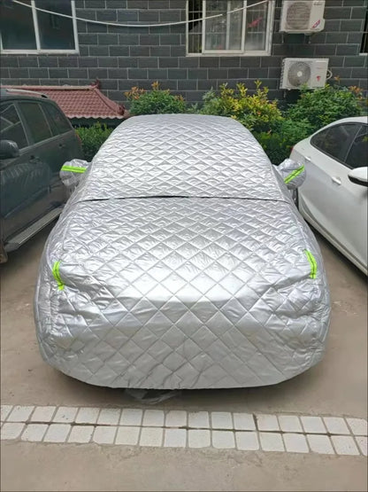Car Covers Winter Warm Car Cover For Sun And Rain Protection Snow Hail Prevention Full Wrap Car Coats Cotton Fleece Thickened