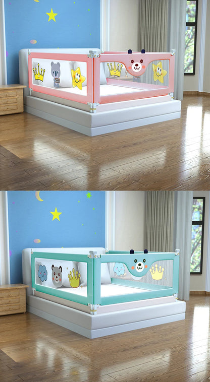 IMBABY Bed Guardrail Liftable Crib Protectors Adjustable Handrail Bed Safety Children Washable Baby Safety Bed Barrier Bumper