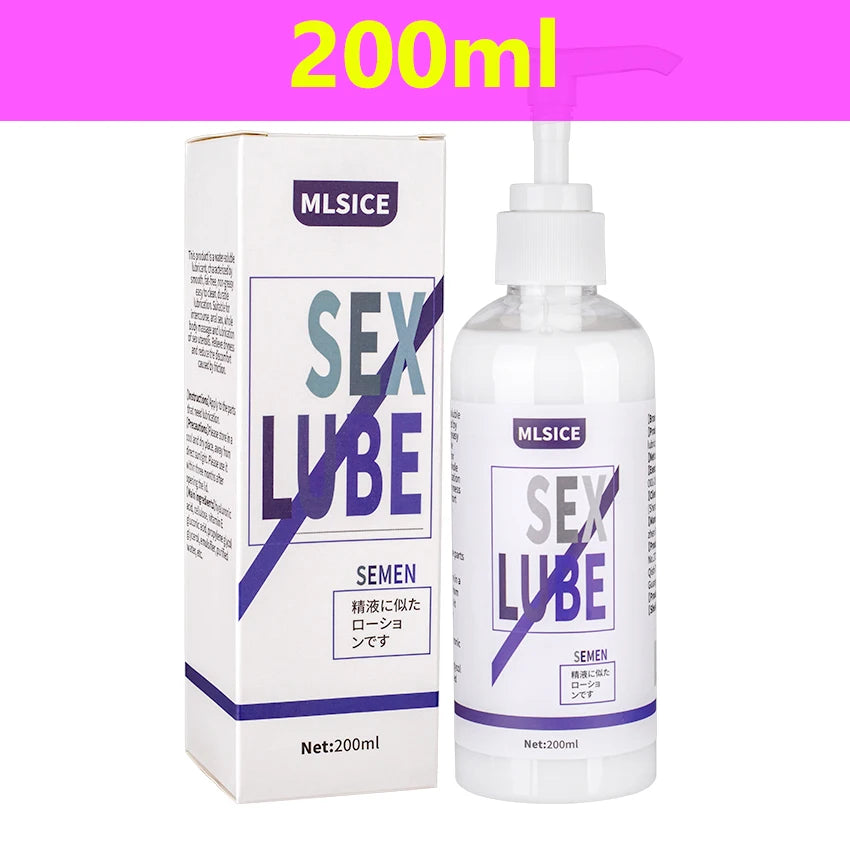 500/400ml Anal Lubrication Water-based Semen Sex Lubricant Love Gel Sex Lube Couples Gay Vaginal Oil Masturbation Toy Lubricants