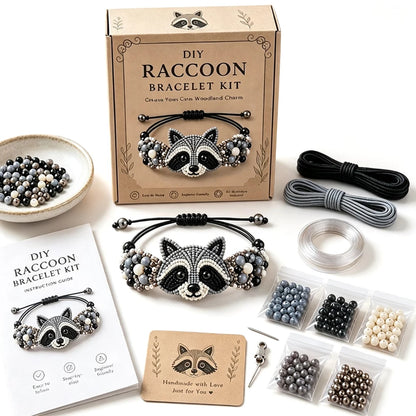 DIY Beaded Bracelet Making Kit,All in 1 Jewelry Making Set Beginner-Friendly Beaded Animal Making Kits,(Non Finished Products)