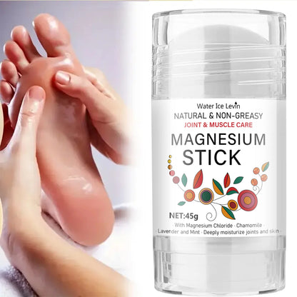 Magnesium Stick for Joint & Muscle Care - Natural, Non-Greasy with Chamomile & Lavender, Deeply Moisturizes