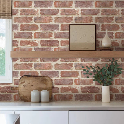 10 Pcs 3D Wall Panels Peel and Stick, 3D Brick Wall Stickers, Adhesive Tile Backsplash Kitchen, Bathroom Decoration