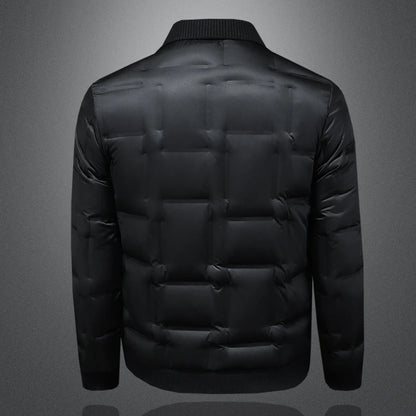 Minglu Autumn Winter Single Breasted Men's Jackets High Quality Solid Color White Duck Down Casual Down Male Coats Plus Size 5XL