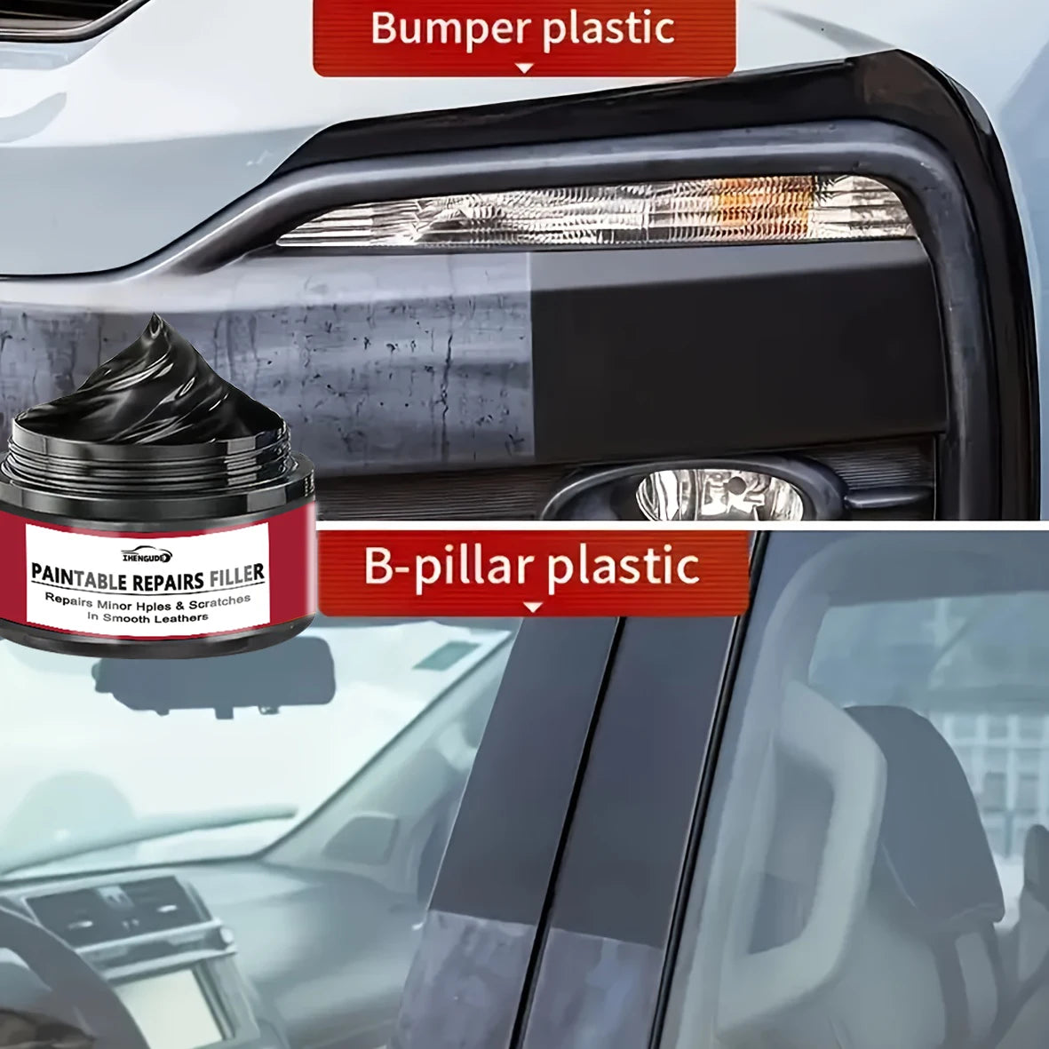 Car Interior Restoration Wax - Plastic Component Renewal, Interior Shine Wax, Tire Protection, Black Vehicle Carbonization Restoration with Nanocrystal Layer - Efficient Scratch Removal, Restoration Formula, Smooth Surface Pr