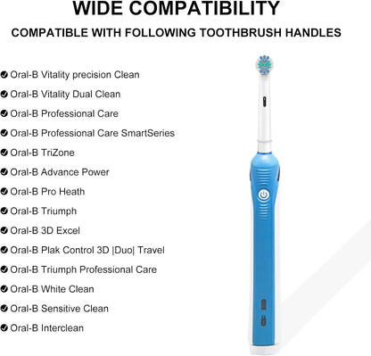 For Oral-B Dupont Bristle Electric Toothbrush Heads Whiten Teeth Daily Clean Soft Care Teeth Function D100 D25 D30 4/8/16pcs