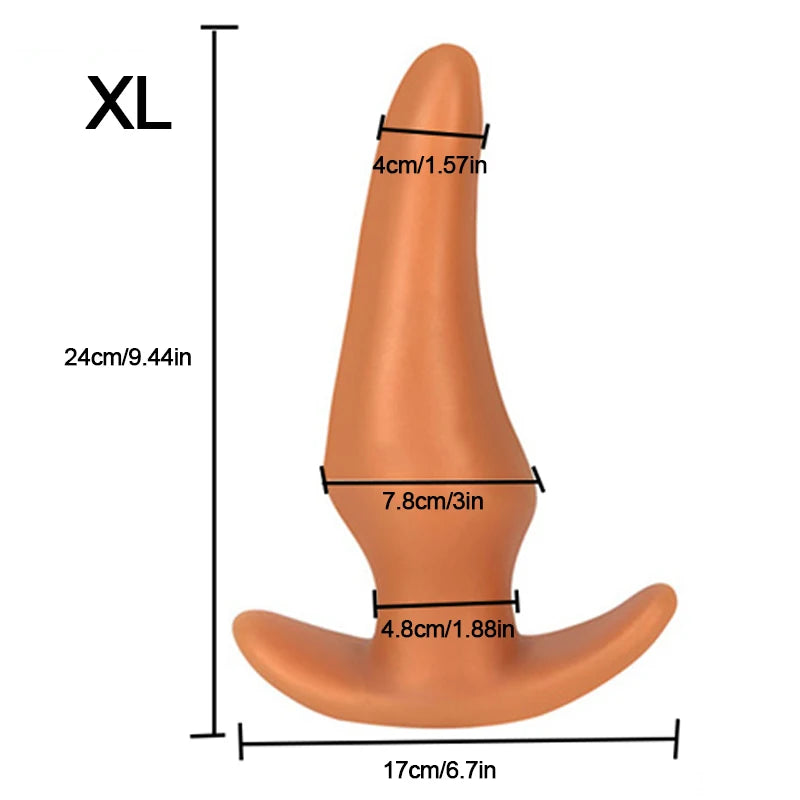 Soft Anal Plugs for Gay Men Prostate Massage Liquid Silicone 35-80mm Huge Butt Plug Anal Training Comfortable To Wear But Plug