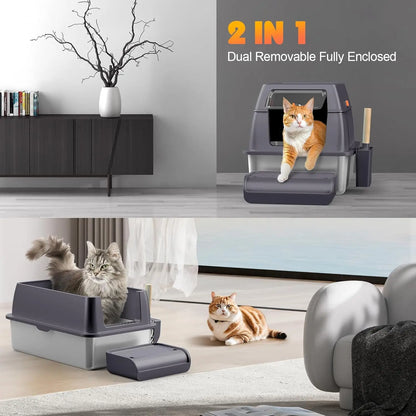 OEM Custom Size Multifunctional Cat Bed Pet Storage Bench Waterproof Cat Box Enclosure Furniture Easy Clean 20L Inner