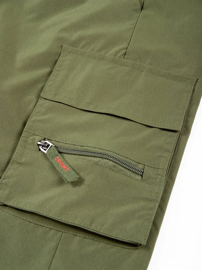 Men's Tactical Shorts Elastic Waist Cargo Work Shorts Men Outdoor Casual Street Style Jogging Shorts Loose Work Casual Shorts