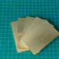 2mm Thick Solid Brass Business Cards Metal Blank Plates Mill Finish Unpolished For Fiber Laser Engraving DIY Craft