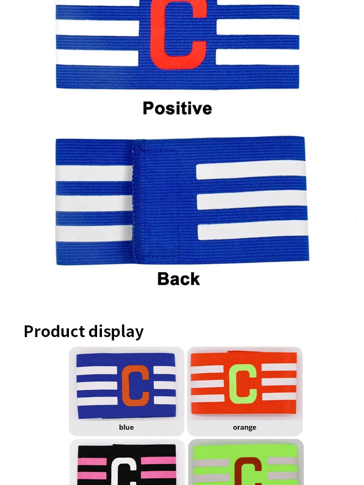 Adjustable Football Captain's Armband for Adults and Youth - Comfortable and Durable Soccer Band for Team Captains