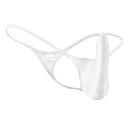 YAULAANG Sexy men's gloss gay underwear oily G-Strings thong Shiny low-waisted High Elasticity mens lingerie