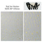 3D Star Nail Art Stickers Decals Self-Adhesive Metal Silver DIY Nail Stickers Decoration Decals Manicure Accessories