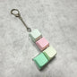 Keys Button Keycap Fidget Keychain Finger Keyboard Caps Toy Decompression Keychain Stress Relief Gadget Pass The Time for Adult