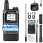 QUANSHENG K1 Air Band Walkie Talkie Wireless Copy Frequency Meter Type-C Charging NOAA Multi-Band Portable Two Way Radio UV