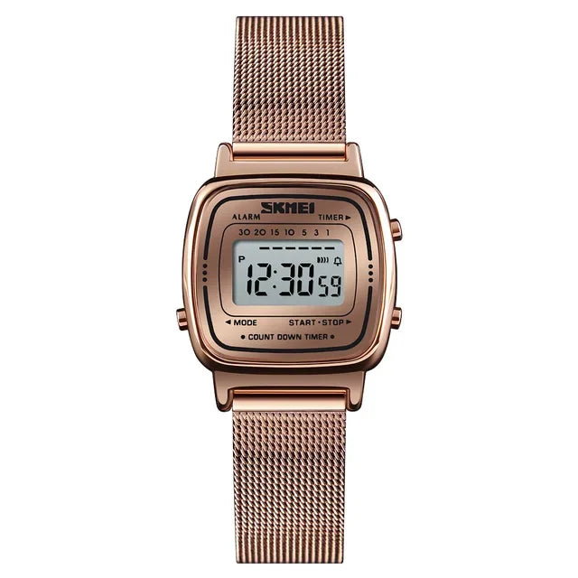 SKMEI 1901 Luxury Women Watches Small Dial Digital Chrono Calendar Watch Waterproof Ladies Wristwatch Clock Montre femme 1620