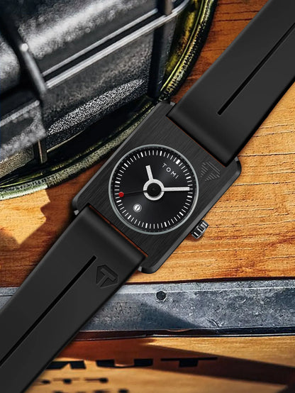 TOMI Men's Fashion Watches Quartz Watches Square Small Dial Wrist Watches Magnetic Buckle Watches Simple Leisure Watches