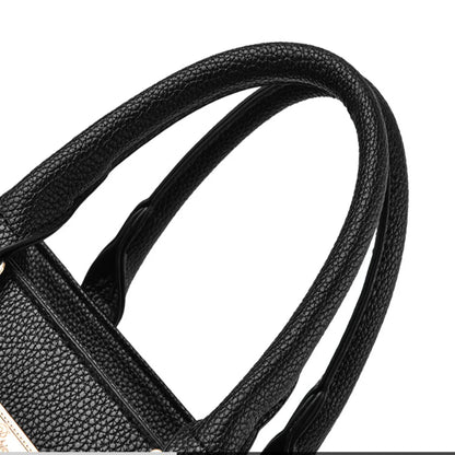 Trendy Leather Handbags Large Capacity Open Pocket Shoulder Bag Polyester Cotton Messenger Bag