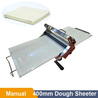 A Mini Pastry Portable Small Table Top Hand Manual Pizza Dough Sheeter Roller Croissant dough Flattener Laminator Machine