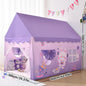 Children's foldable game tent, portable indoor/outdoor game tent with window cut, secret base, birthday party decoration ideal g