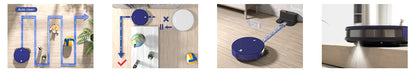 OKP K3 Robot Vacuum Cleaner 2000Pa Strong Suction 120 min autonomy,5 Cleaning mode home appliance for Hardfloor and Carpet