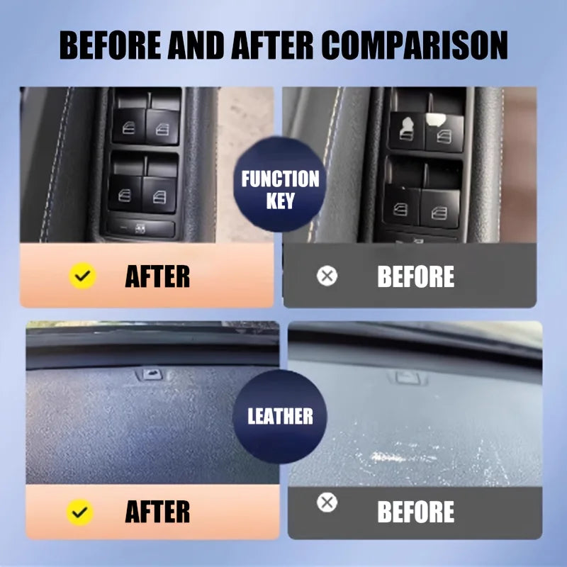 Car Function Button Touch-Up Pen - Interior Repair Pen, Suitable for Scratch Treatment on Black Plastic Steering Wheels, Dashboards, and Center Consoles, Professional-Grade Durable Paint for Plastic Surface Refurbishment and