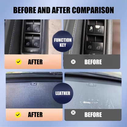 Car Function Button Touch-Up Pen - Interior Repair Pen, Suitable for Scratch Treatment on Black Plastic Steering Wheels, Dashboards, and Center Consoles, Professional-Grade Durable Paint for Plastic Surface Refurbishment and