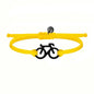 New Fashion Bicycle Bracelet Personalized Sports Cycling Periphery Pendant Bracelet Pink Bicycle Jewelry Accessories Couple Gift