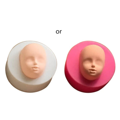 Elf silicone Q version face face mold ultra-light clay soft pottery face mold bjd silicone fairy ears baby face