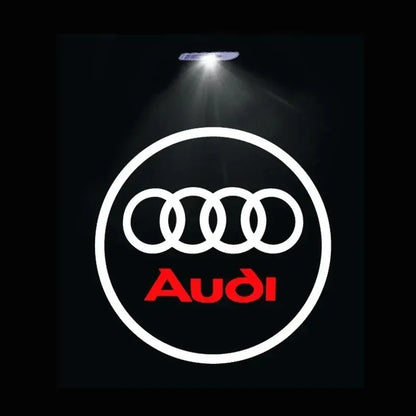 2pcs Car For QUTTRO Audi Sline A1 A3 A4 A5 A6 A7 Q3 Q5 Q7 TT B5 B6 B7 8P 8V 8P 8L S3 S4 Door logo Welcome Light Accessories