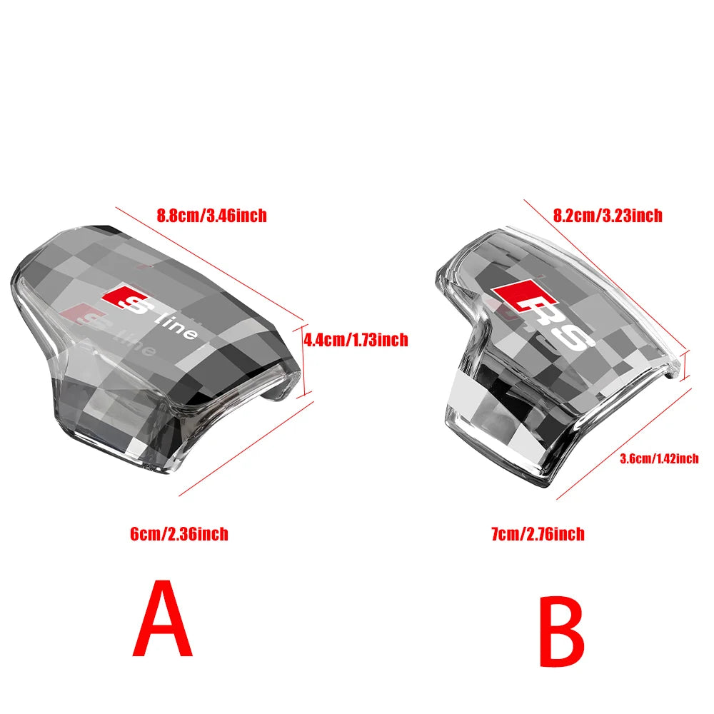 Car Crystal Gear Head Shift Head Transmission Handle Cover For Audi S4 S5 Q5l Sq5 Rs4 Q7 Rs5 A5 Rs7 A6 Rs6 Sq8 A4/a4l Sline RS
