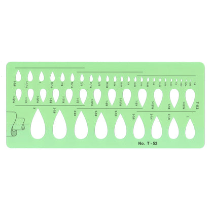 Jewelry Design Template Diamond Gemstone Drafting Ruler Kit Formwork Rulers Professional Designer Tools Supplies T-777-1 T-777-2
